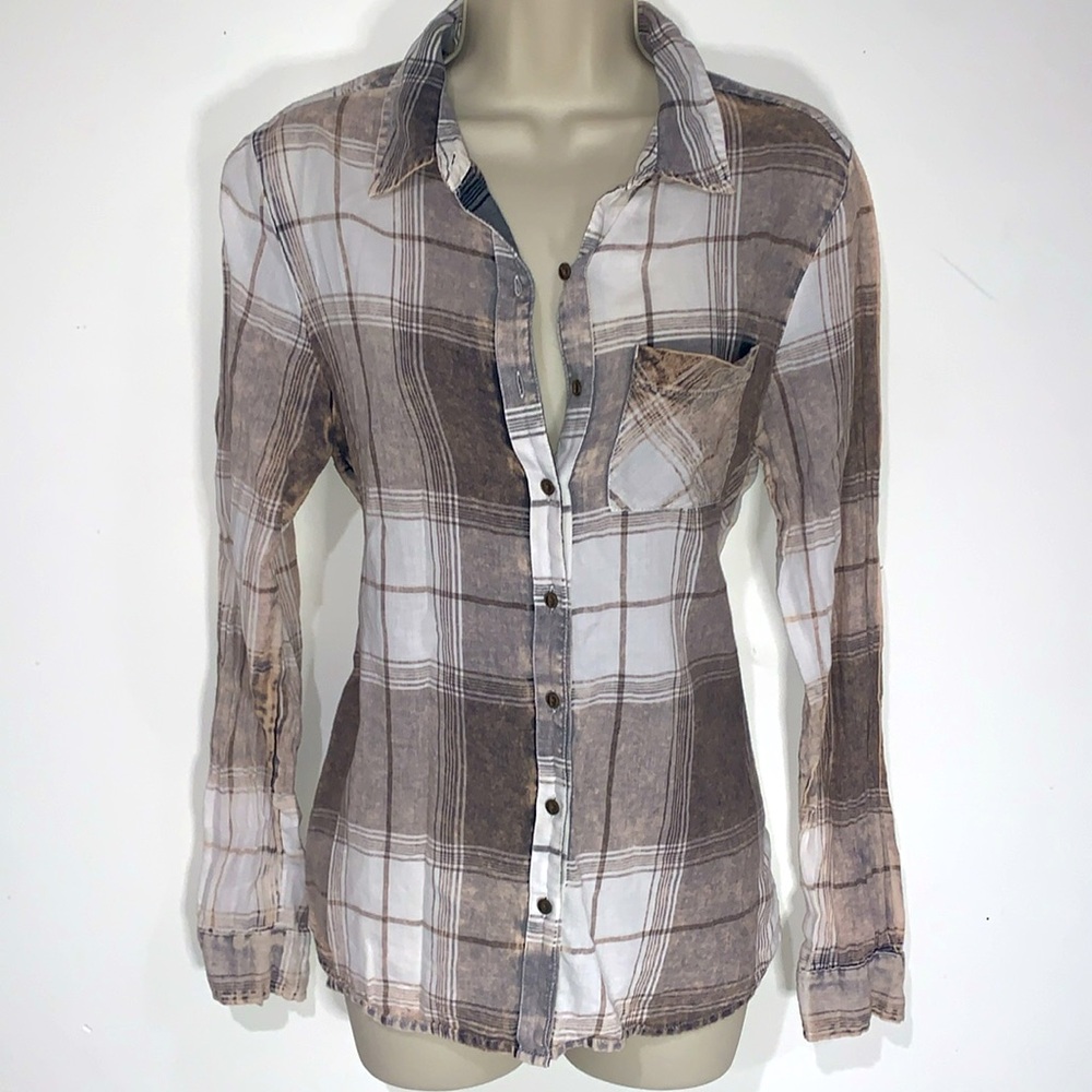 Western Plaid Cotton Soft Lightweight Button Down Shirt